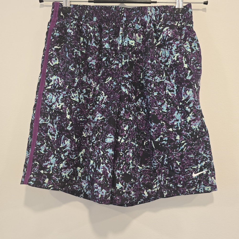 Nike Kid's Athletic Shorts - Purple and Blue Pattern Size Xl Nwt